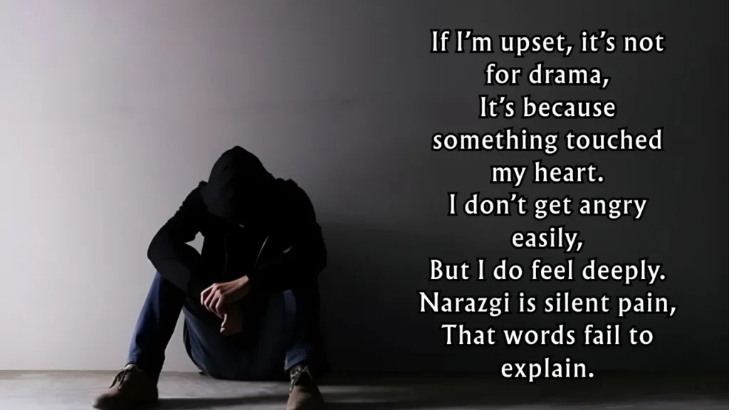 Narazgi shayari english