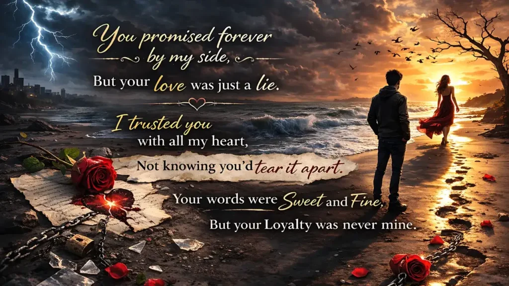 bewafa shayari english