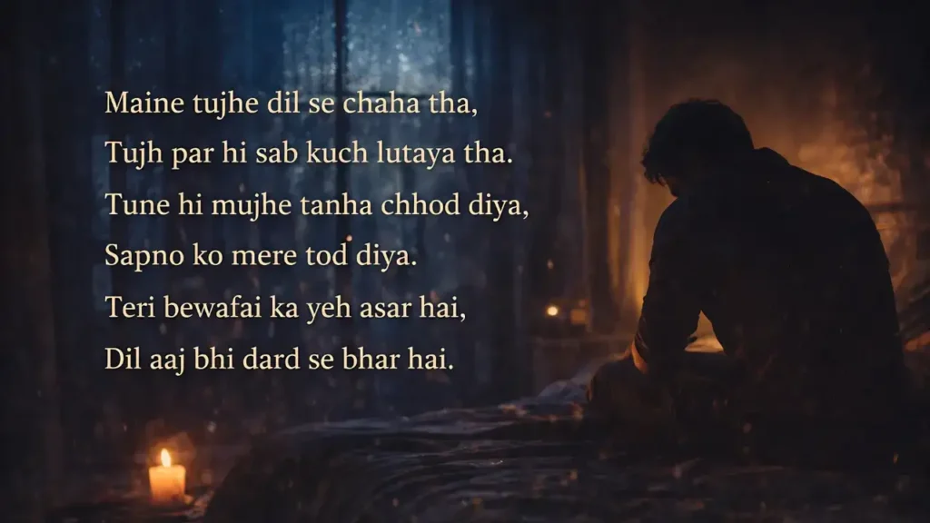 bewafa shayari english