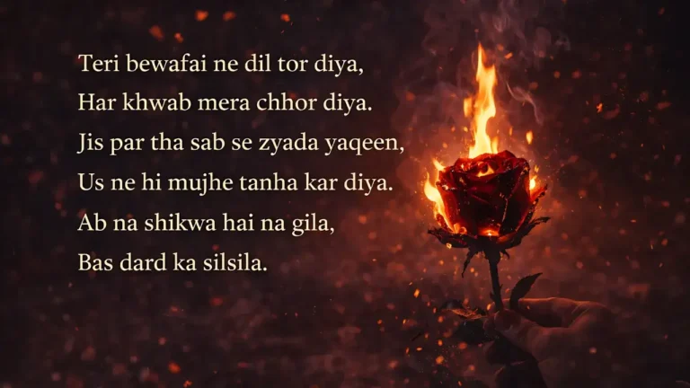 bewafa shayari english