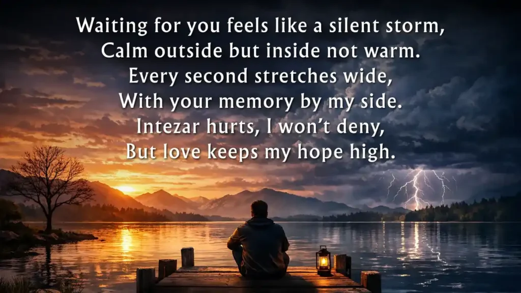 intezaar shayari in english