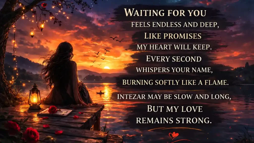 intezaar shayari in english