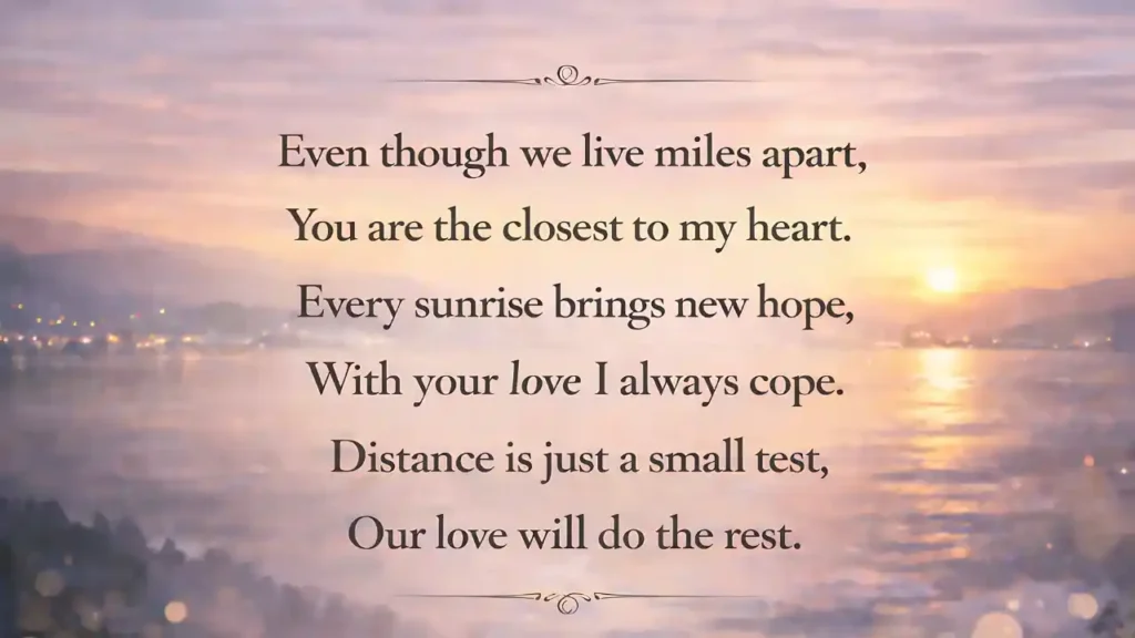 long distance shayari