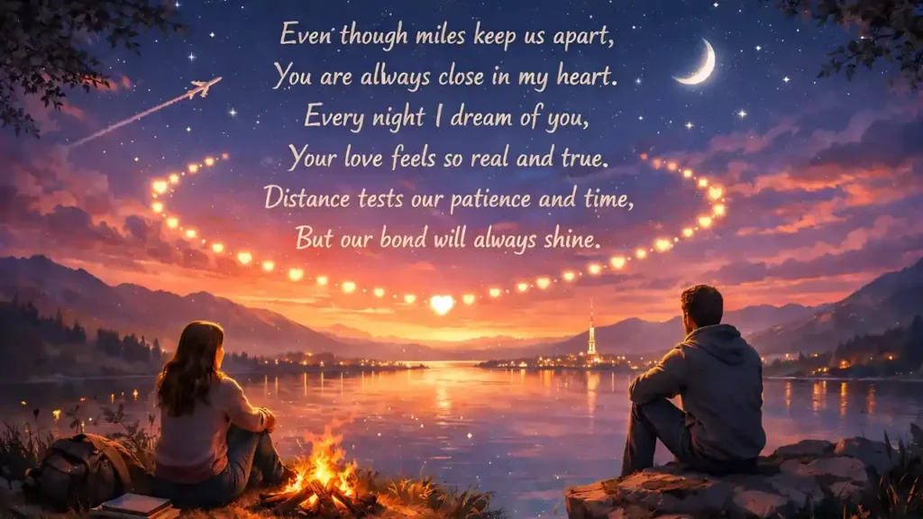 long distance shayari
