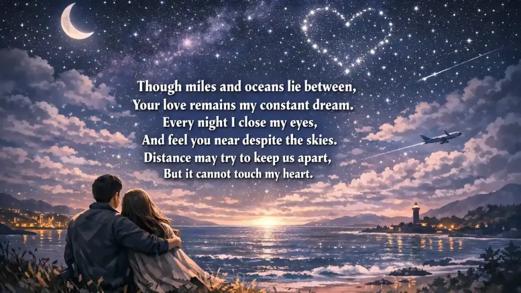long distance shayari