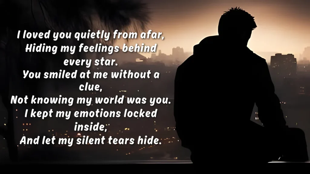 one sided love shayari in english