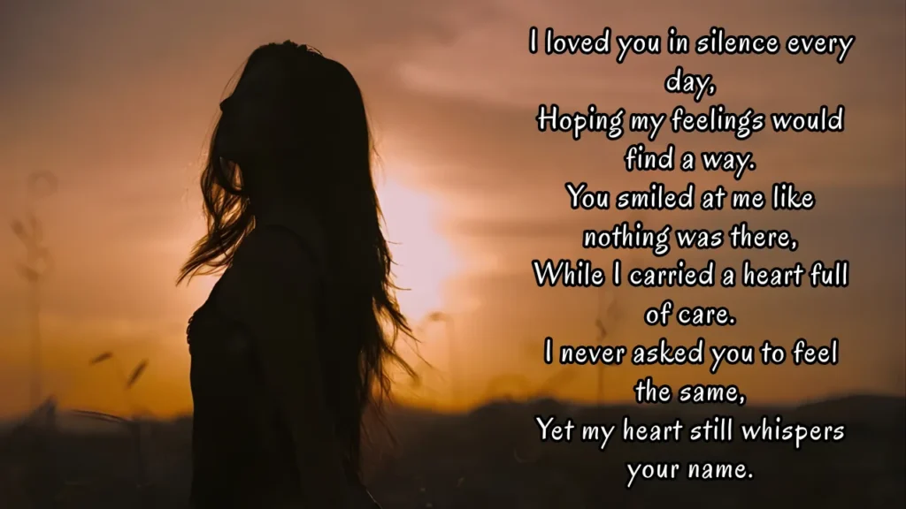 one sided love shayari in english