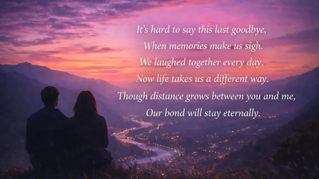 short farewell shayari in english