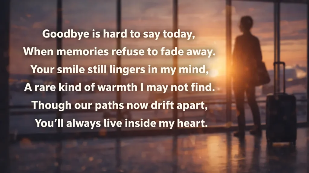 short farewell shayari in english