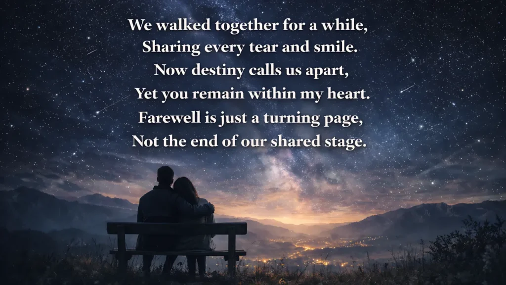 short farewell shayari in english