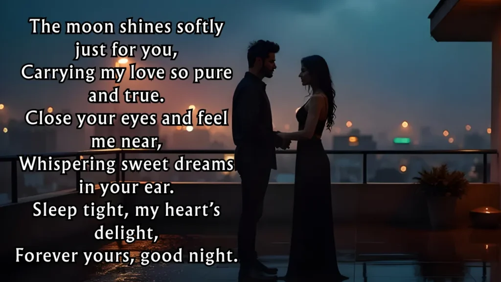 Heart touch good night shayari in english
