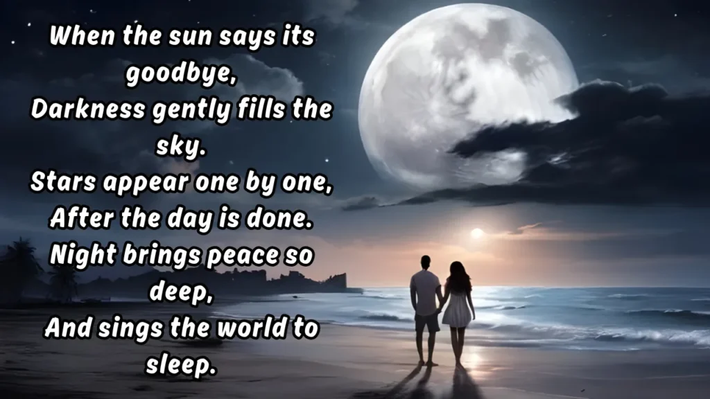 Heart touch good night shayari in english