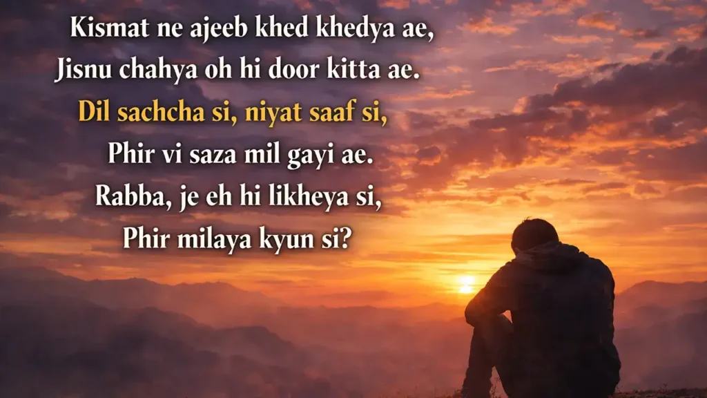 kismat heart touch punjabi shayari