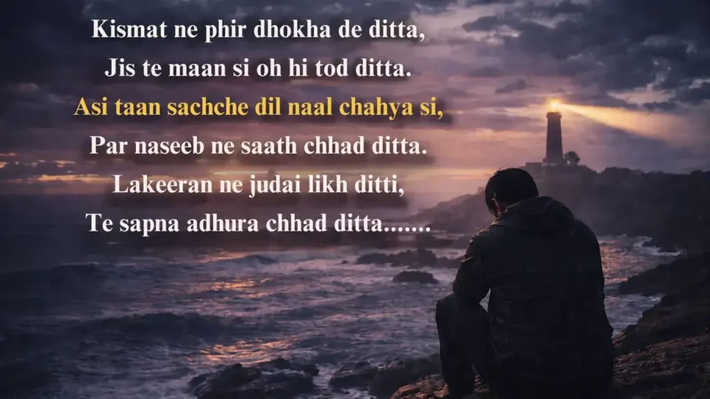 kismat heart touch punjabi shayari