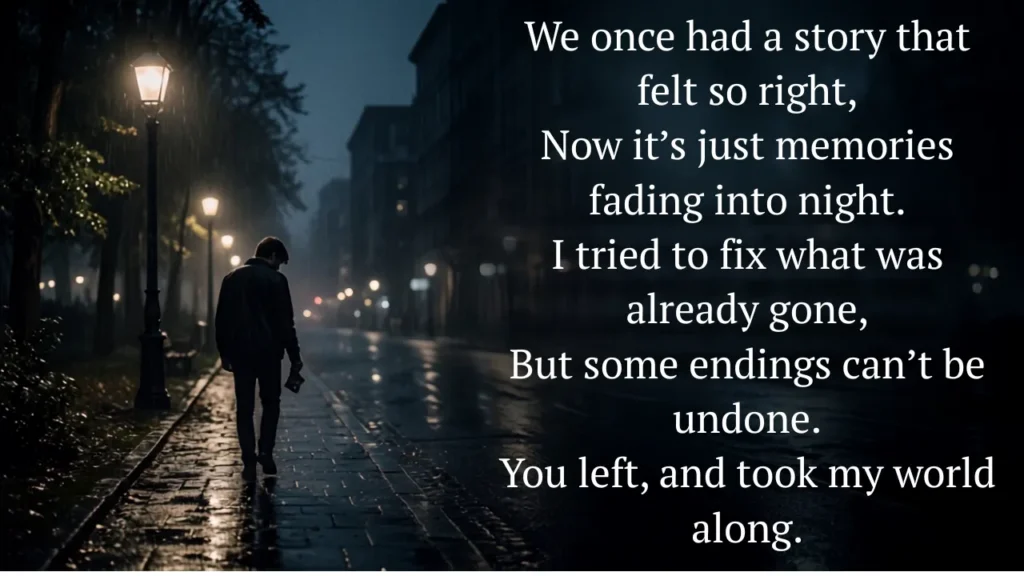 sad shayari in english 2 lines
